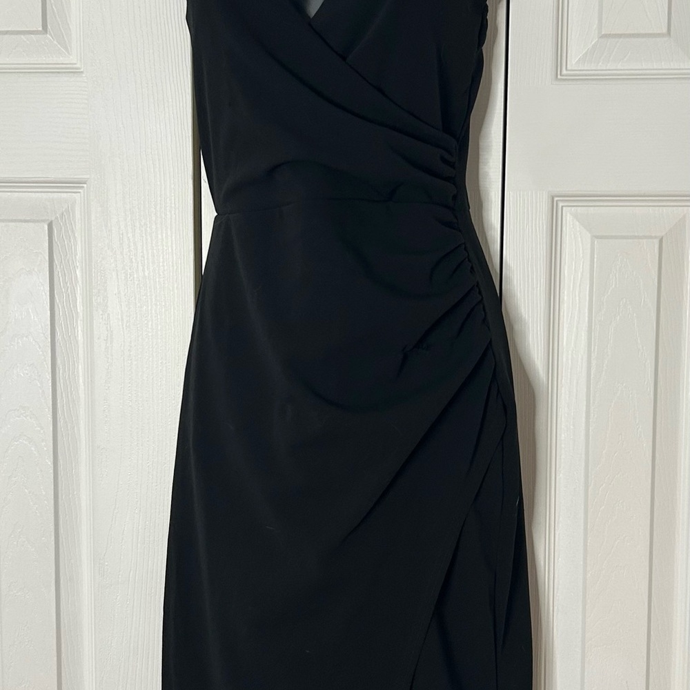 Chic Asymmetrical Black Dress